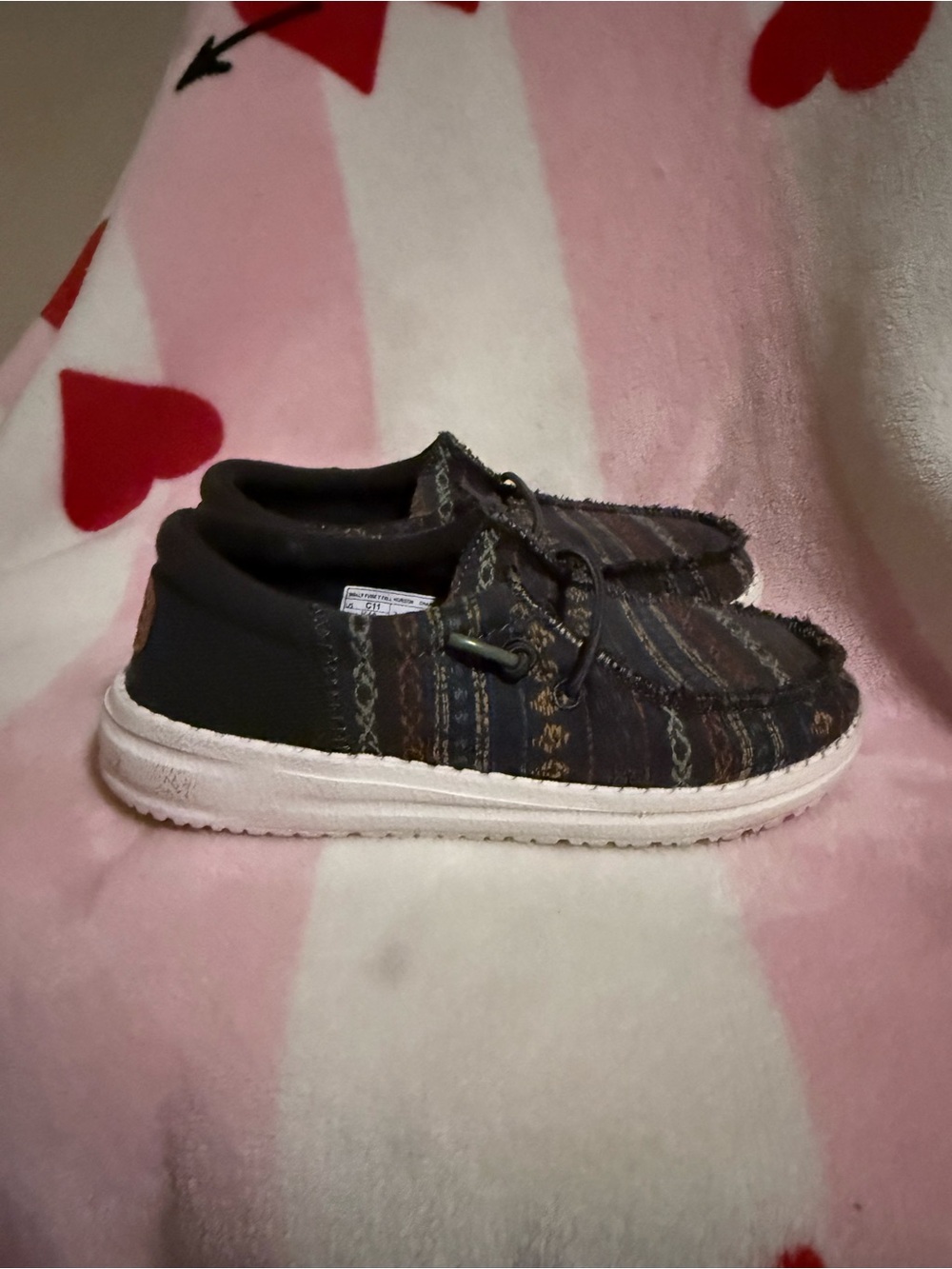 Hey Dude Kids Slip-On Sneakers Multicolor, Size 11C
